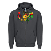 Smoke black teacher magic juneteenth Zipper Hoodie - MaliasSmallBusiness