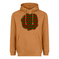 Meerkat Christmas Tartan Patch Heavyweight Hoodie - BundleAndBundleShop