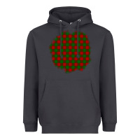 Smoke Christmas Tartan Patch Heavyweight Hoodie - BundleAndBundleShop