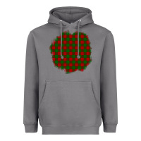 Storm Christmas Tartan Patch Heavyweight Hoodie - BundleAndBundleShop