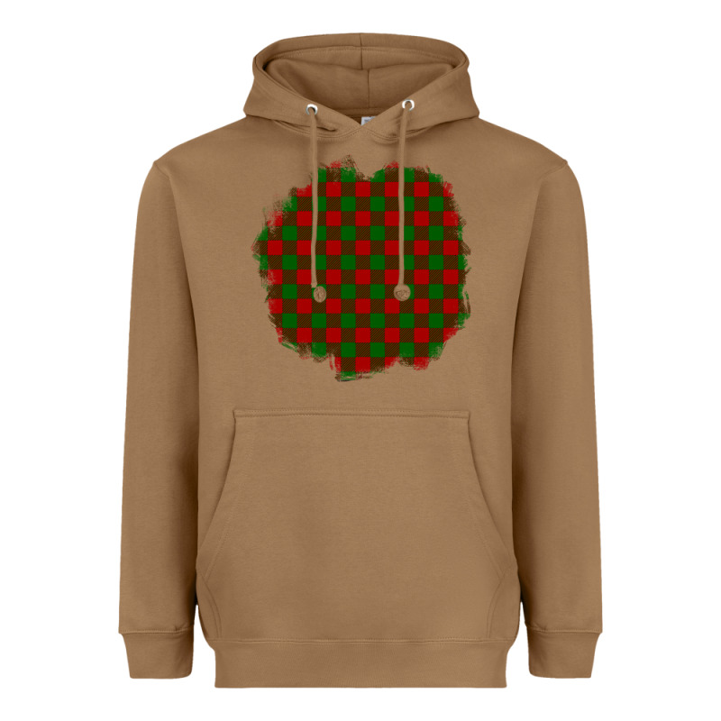 Christmas Tartan Patch Heavyweight Hoodie by BundleAndBundleShop | Teevron
