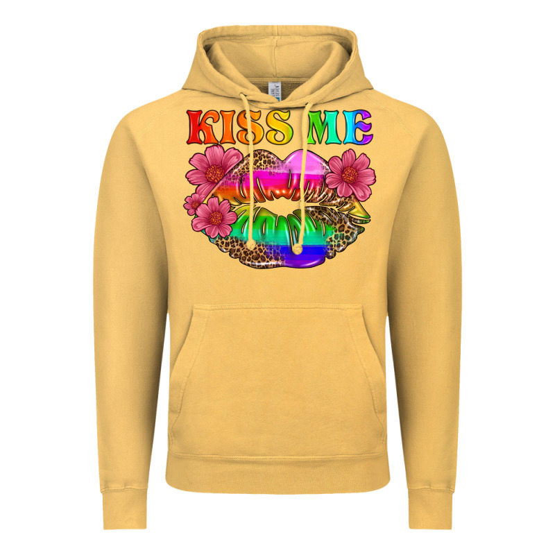 Lgbtq Kiss Me Vintage Hoodie by HRA Design Shop | Teevron