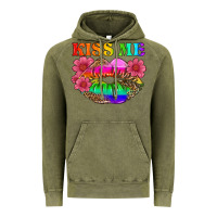 Vintage Olive lgbtq kiss me Vintage Hoodie - HRA Design Shop