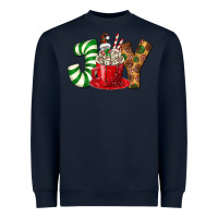 Navy Joy Heavyweight Sweatshirt - BundleAndBundleShop