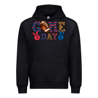 Black Game day red and blue Urban Hoodie - HowdyJamesFarm