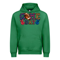 Emerald Game day red and blue Urban Hoodie - HowdyJamesFarm