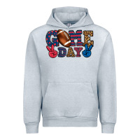 Heather Grey Game day red and blue Urban Hoodie - HowdyJamesFarm