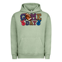 Pigment Oil Green Game day red and blue Urban Hoodie - HowdyJamesFarm