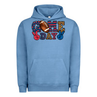 Pigment Pebble Blue Game day red and blue Urban Hoodie - HowdyJamesFarm
