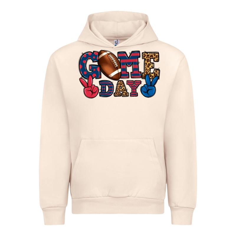 Game Day Red And Blue Urban Hoodie by HowdyJamesFarm | Teevron