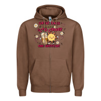 Chestnut great days start with iced coffee and gratitude Zipper Hoodie - MaliasSmallBusiness