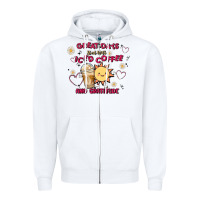 White great days start with iced coffee and gratitude Zipper Hoodie - MaliasSmallBusiness
