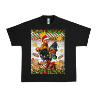 Black Christmas rooster Urban Heavy Tee - Artiststas