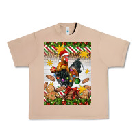 Burro Christmas rooster Urban Heavy Tee - Artiststas