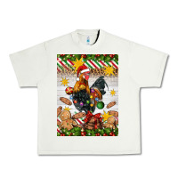 Pistachio Christmas rooster Urban Heavy Tee - Artiststas