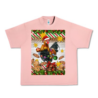 Salmon Christmas rooster Urban Heavy Tee - Artiststas
