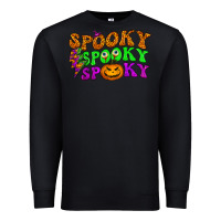 Black spooky with lightning bolt Premium Sweatshirt - BundleAndBundleShop