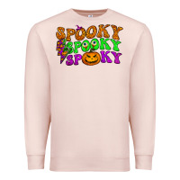 Pale Pink spooky with lightning bolt Premium Sweatshirt - BundleAndBundleShop