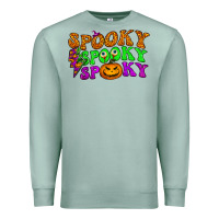 Seafoam spooky with lightning bolt Premium Sweatshirt - BundleAndBundleShop