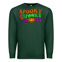 Sports Green spooky with lightning bolt Premium Sweatshirt - BundleAndBundleShop