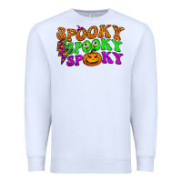 White spooky with lightning bolt Premium Sweatshirt - BundleAndBundleShop