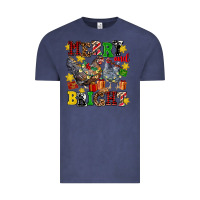 Vintage Denim chicken merry and bright Vintage Tee - AdoDesignShop