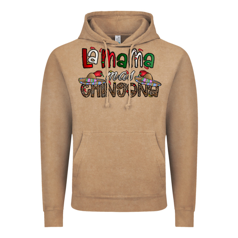 La Mama Mas Chingona Vintage Hoodie by CowhideDigitalArt | Teevron