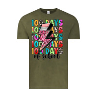Vintage Olive 100 days of school Vintage Tee - Artiststas