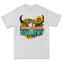 Dove Grey born and raised country tbw Premium Tee - texasbilliewilder