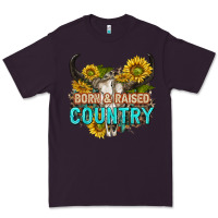 Plum born and raised country tbw Premium Tee - texasbilliewilder