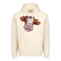 Sandshell cow with flowers Premium Hoodie - Bettercallsaul