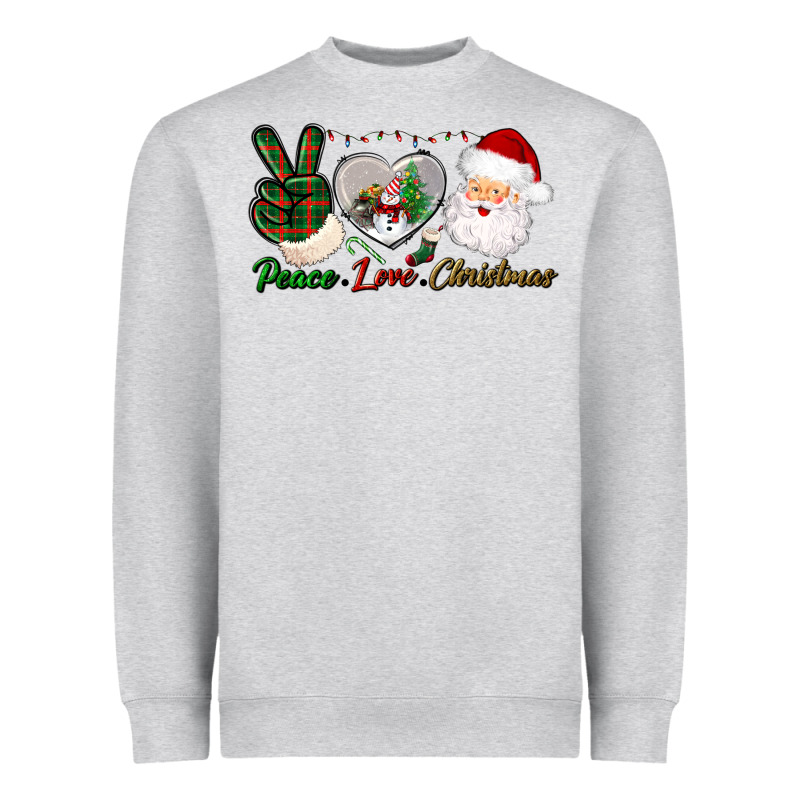Peace Love Christmas Heavyweight Sweatshirt by BundleAndBundleShop | Teevron