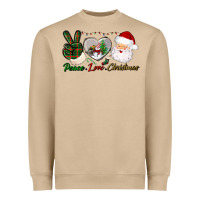 Mushroom peace love christmas Heavyweight Sweatshirt - BundleAndBundleShop