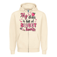 Sandshell my class is full of sweet hearts Zipper Hoodie - MaliasSmallBusiness