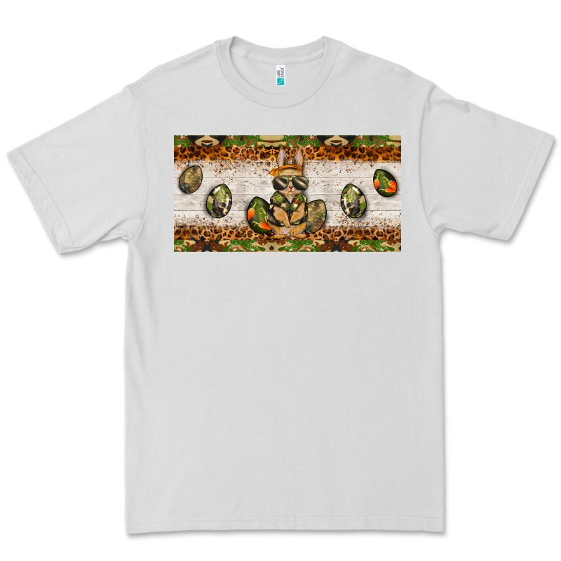 Easter Camouflage Egg Hunter Bunny License Plate Template Premium Tee by BarkalooDesign | Teevron