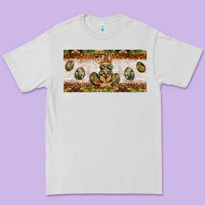 Easter Camouflage Egg Hunter Bunny License Plate Template Premium Tee Designed By Barkaloodesign