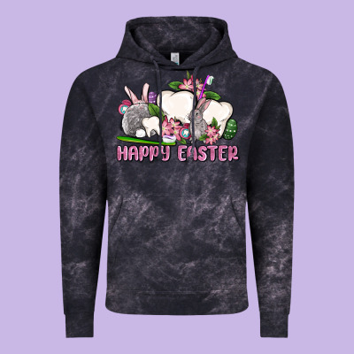 Happy Easter Teeth Vintage Hoodie Designed By Oliviacreatesart