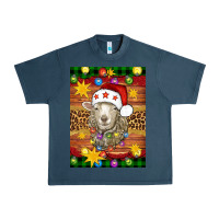 Midnight Navy Christmas sheep air freshener Urban Heavy Tee - Artiststas