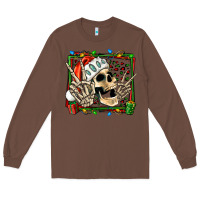 Chestnut Christmas happy skeleton Long Sleeve Tee - Jasminsmagicworld