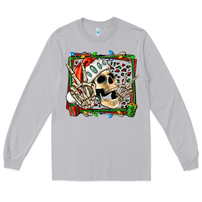 Christmas Happy Skeleton Long Sleeve Tee by Jasminsmagicworld | Teevron
