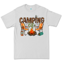 Dove Grey camping life Premium Tee - texasbilliewilder