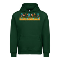 Forest Green native American feathers Urban Hoodie - TumblerDesignByShophia