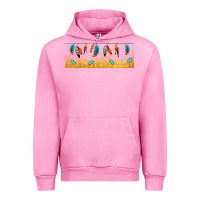 Fuchsia Pink native American feathers Urban Hoodie - TumblerDesignByShophia