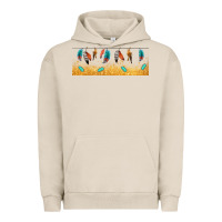 Pigment French Oak native American feathers Urban Hoodie - TumblerDesignByShophia