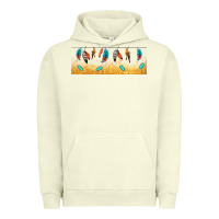 Pigment Pistachio native American feathers Urban Hoodie - TumblerDesignByShophia