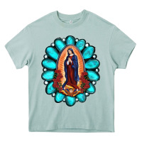Arona Gemstone Lady Of Guadalupe Heavy Core Tee - RanaPortraitStore