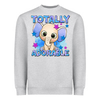 Heather Grey totally adorable elephant boy Heavyweight Sweatshirt - AdoDesignShop