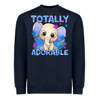 Navy totally adorable elephant boy Heavyweight Sweatshirt - AdoDesignShop