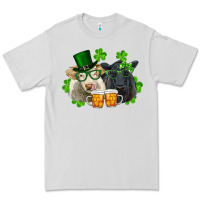 Dove Grey St. Patrick's Day Charolais And Black Angus Cows Premium Tee - RanaPortraitStore
