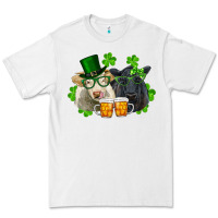 White St. Patrick's Day Charolais And Black Angus Cows Premium Tee - RanaPortraitStore
